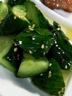 きゅうりとごま油の和え物-レシピのメイン写真
