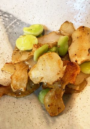 きくいもとそら豆のソテー-レシピのメイン写真