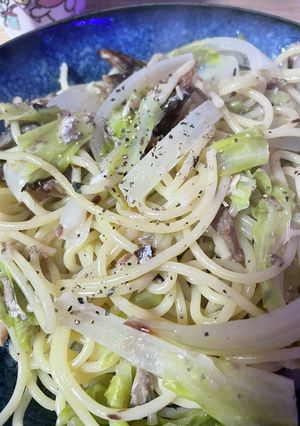 サバ缶パスタ-レシピのメイン写真