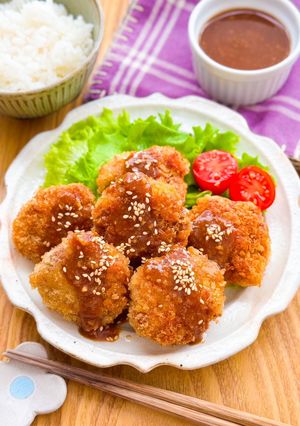 合わせ味噌でOK!豚こま味噌トンカツ♩-レシピのメイン写真