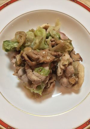 豚肉とレタスのにんにく＆しょうゆ炒め-レシピのメイン写真
