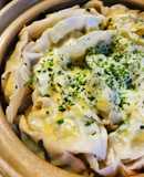 鍋の素●煮込みラーメン餃子のキムチーズ鍋