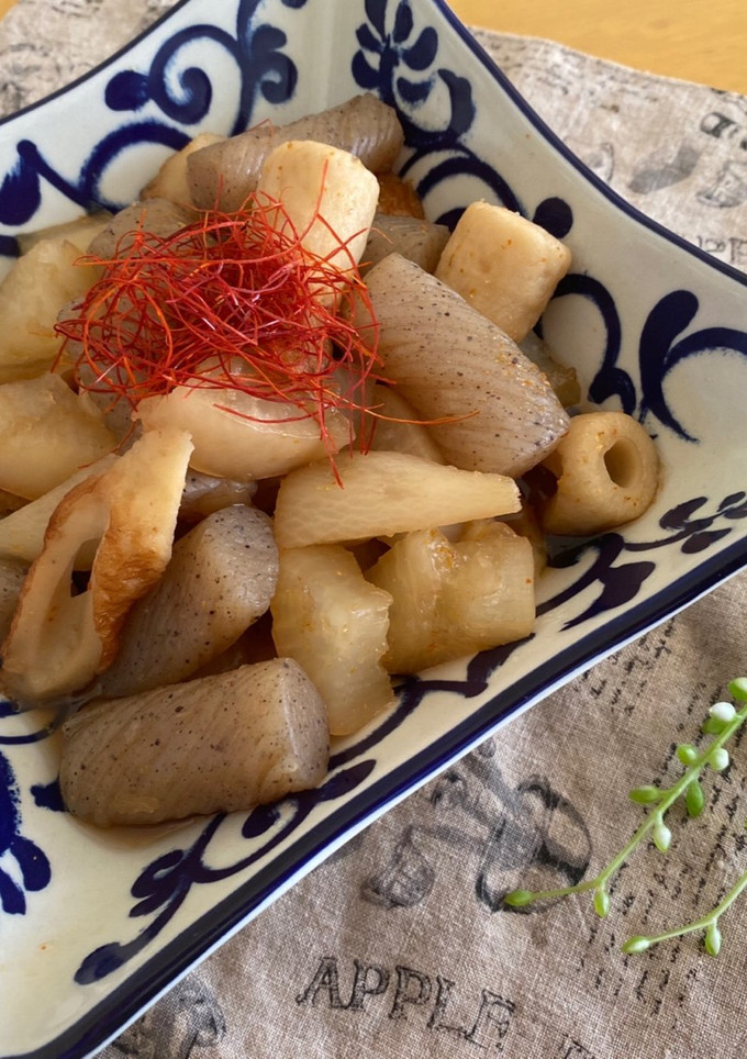 こんにゃくとちくわと大根煮-レシピのメイン写真
