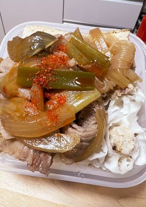 牛肉のすき焼き風☆冷凍しゅうまい弁当-レシピのメイン写真