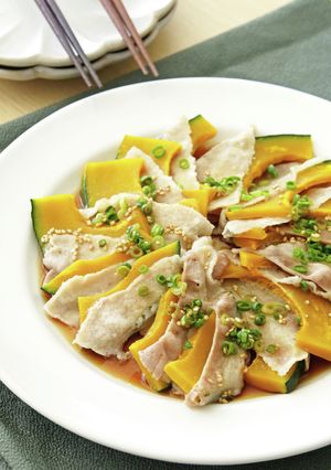 豚肉とかぼちゃの重ね蒸し-レシピのメイン写真