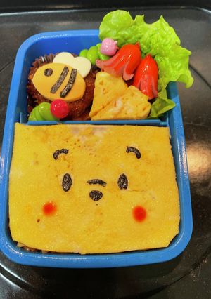 簡単プーさんキャラ弁-レシピのメイン写真