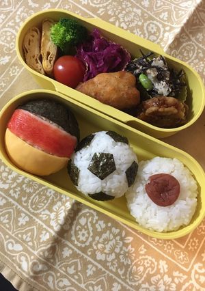 サッカーワールドカップ応援弁当-レシピのメイン写真