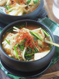 包丁不要!もやしと豆腐のチゲスープ-レシピのメイン写真