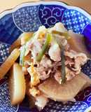 #大根と#豚バラ肉の#ご飯が進むおかず