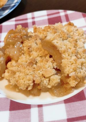 簡単!甘〜いりんごのクランブルケーキ-レシピのメイン写真
