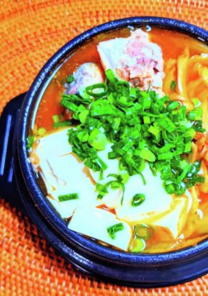 鯖缶でピリ辛韓国風鍋-レシピのメイン写真