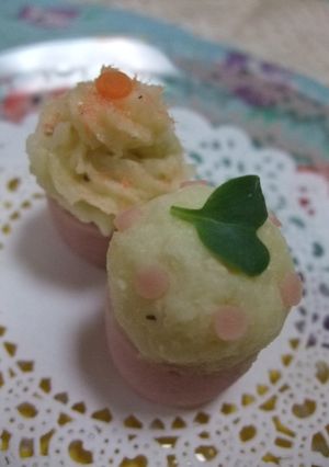 ☆*魚肉ソとポテト*☆のミニカップケーキ-レシピのメイン写真