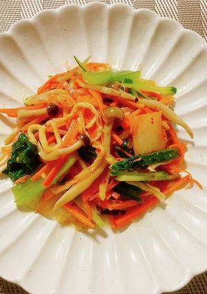 うどんスープで切り干しとキムチのナムル-レシピのメイン写真