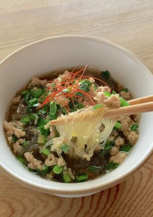 春雨坦々スープ-レシピのメイン写真