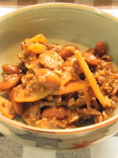 黒酢大豆とレンコンと豚肉の煮物-レシピのメイン写真