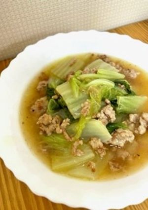 白菜と挽肉の中華餡かけ【ここから栄養士】-レシピのメイン写真