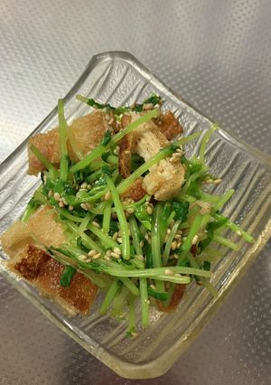 油揚げと豆苗-レシピのメイン写真