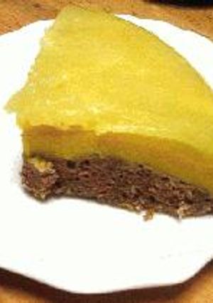 かぼちゃババロアとりんごのケーキ-レシピのメイン写真