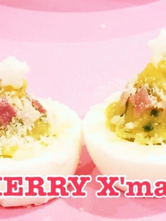クリスマスツリーゆで卵 #冬レシピ-レシピのメイン写真