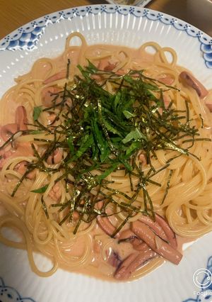みんながまた作ってーと言う★塩辛パスタ-レシピのメイン写真