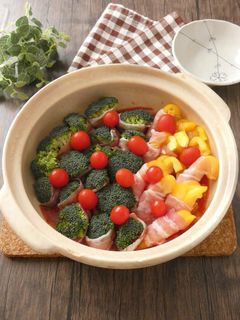 肉巻きトマト鍋-レシピのメイン写真