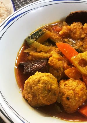 冬野菜と肉だんごのスパイシーカリー-レシピのメイン写真