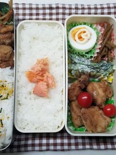 から揚げ弁当(11.23)-レシピのメイン写真