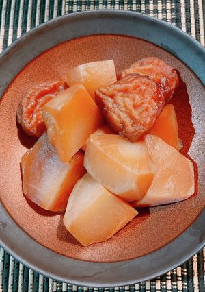 ☆電子圧力鍋でカブと練り物の煮物☆-レシピのメイン写真