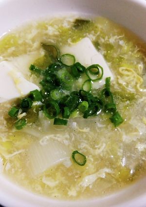 白菜と長ねぎのとろとろ中華スープ-レシピのメイン写真