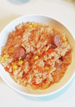 1歳3ヶ月も食べる炊飯器ケチャップライス-レシピのメイン写真