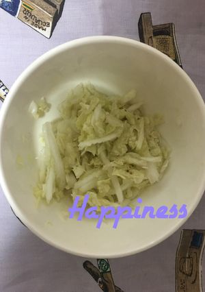 白菜の葉でコールスロー風サラダ-レシピのメイン写真