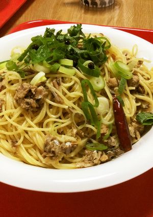 簡単！サバ缶バルサミコ酢ペペロンチーニ-レシピのメイン写真
