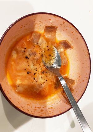 レンジで簡単!トマトクリームスープ-レシピのメイン写真