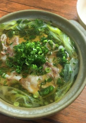 冬レシピ ねぎ塩ごま油鍋-レシピのメイン写真