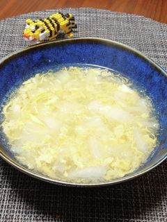 白菜のかき玉子スープ-レシピのメイン写真
