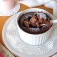 レンジで簡単☆米粉のフォンダンショコラ。