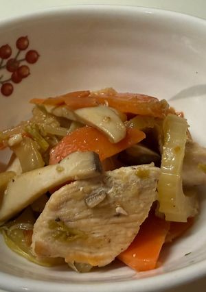 鶏むね肉とセロリの炒め物-レシピのメイン写真