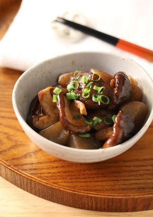 作りおき　こんにゃくとしいたけの甘辛煮　-レシピのメイン写真