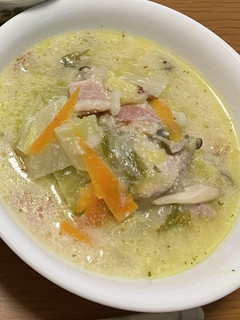 【ホットクック】白菜と鶏のクリームスープ-レシピのメイン写真