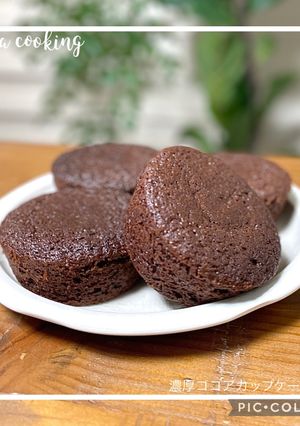混ぜるだけ簡単！濃厚ココアカップケーキ-レシピのメイン写真
