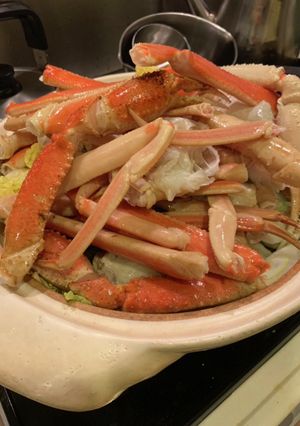 簡単 カニ鍋 細いカニでもok!だし-レシピのメイン写真