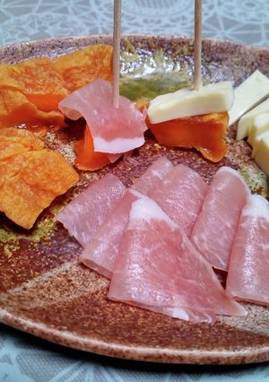 冷凍あんぽ柿のオードブル-レシピのメイン写真