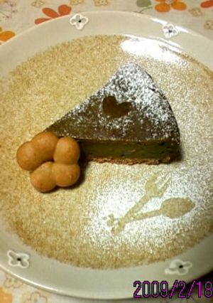へるすぃ～☆抹茶ベイクドチーズケーキ-レシピのメイン写真