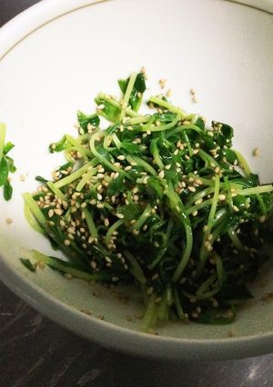 豆苗ナムル-レシピのメイン写真