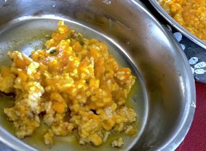 愛犬ご飯　カボチャの鶏肉で優しい老犬ご飯-レシピのメイン写真