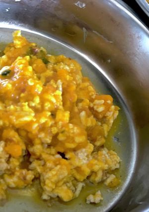 愛犬ご飯　カボチャの鶏肉で優しい老犬ご飯-レシピのメイン写真