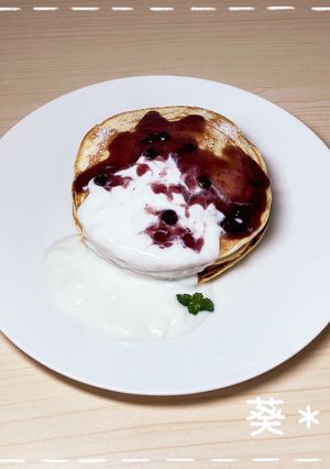 ヨーグルト入りパンケーキ-レシピのメイン写真