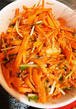 簡単すぎ　にんじんと水菜のナムル-レシピのメイン写真