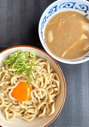 つけ麺あつもりは、生卵で！-レシピのメイン写真