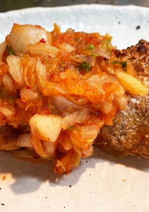 チキンの竜田揚げ　キムチソース-レシピのメイン写真